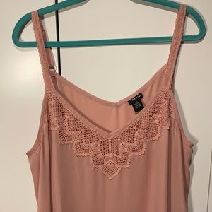 Torrid Lace Trim Tank Top